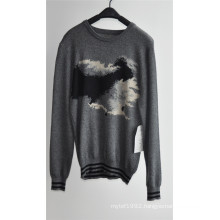 Wholesale Long Sleeve Patterned Knitted Men Sweaters